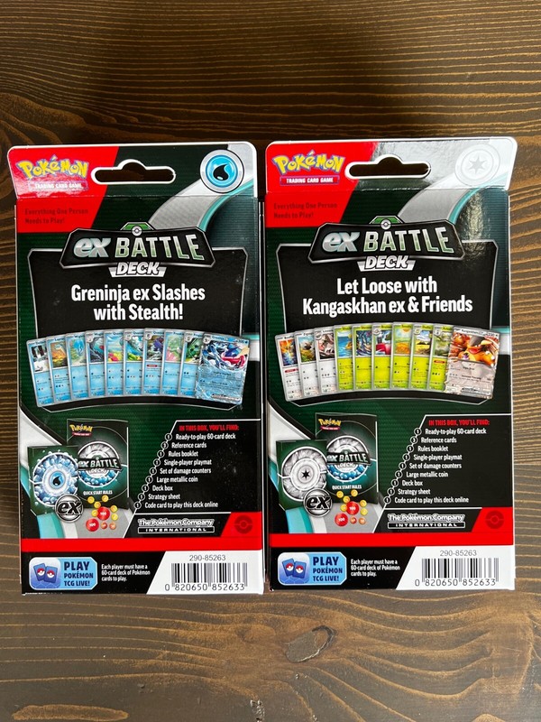 Set of 2 Pokemon TCG ex Battle Deck Greninja & Kangaskhan Sealed PRESALE 10/5