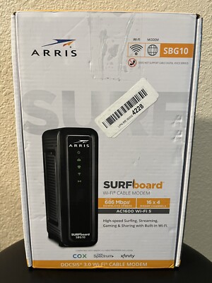 ARRIS SURFboard SBG10 DOCSIS 3.0 Cable Modem & Wi-Fi Router