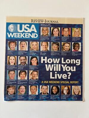 HOW LONG WILL YOU LIVE March 2 2007 USA WEEKEND MAGAZINE NEWSPAPER INSERT Latta
