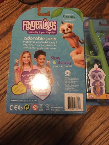 Fingerlings  Wowwee Baby Sloth Kingsley Marge lot of two Set