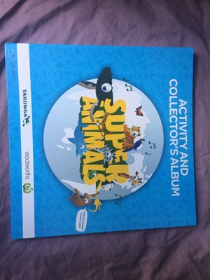 Woolworths Super Animals Cards And Album Blue Edition