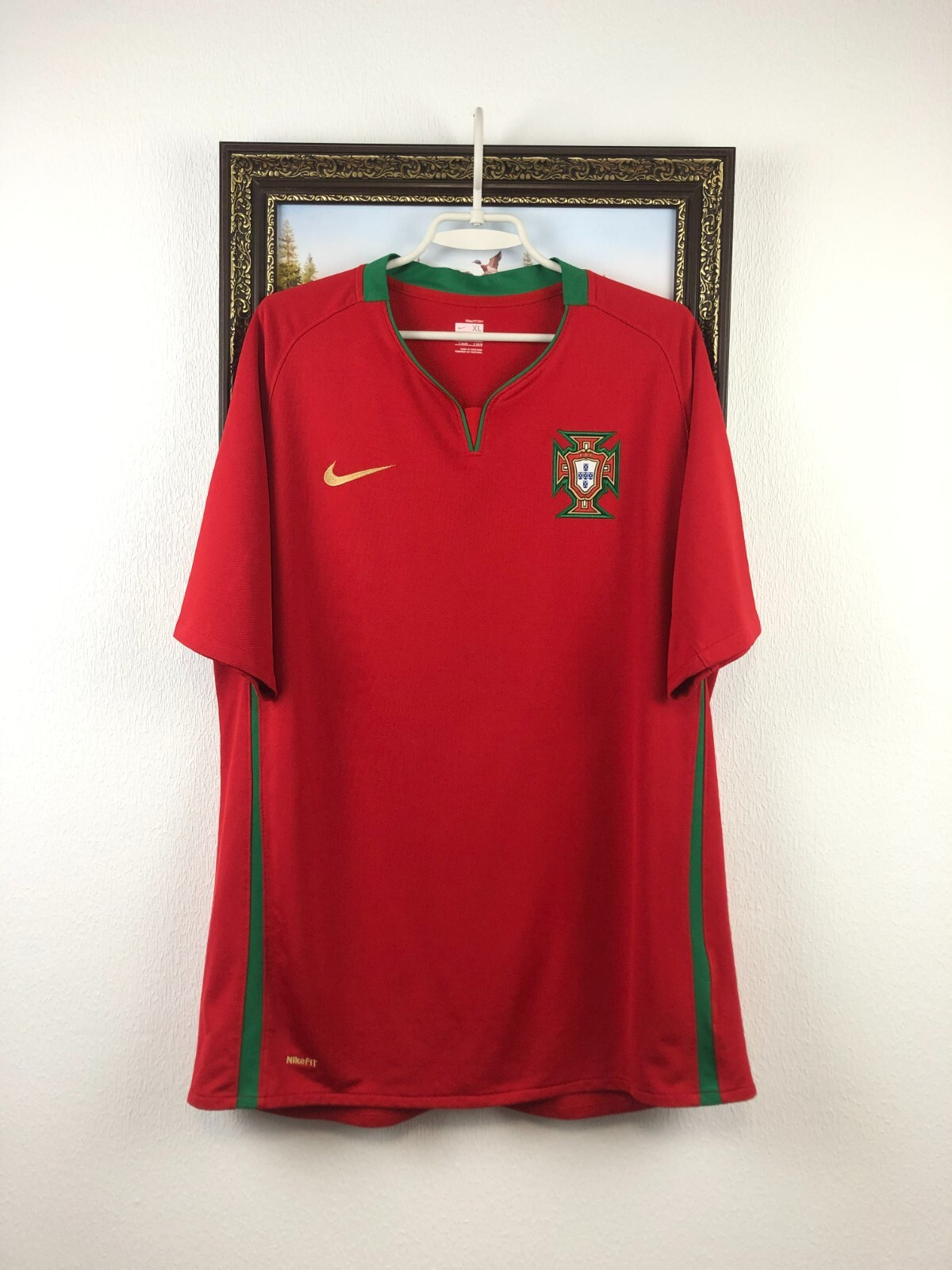 Nike ポルトガル C.ロナウド 17 EURO 2008 シャツ Cristiano Ronaldo #17 Portugal 2008-10 Nike Home Jersey New