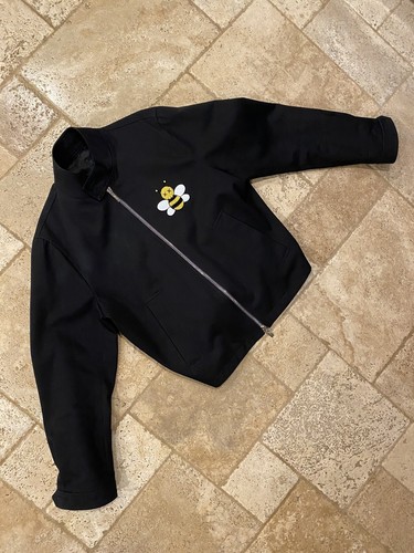 RARE Dior x Kaws Bee Drill Black Jacket, Kim Jones, Size 50 RARE Dior x Kaws Bee Drill Black Jacket, Kim Jones, Size 50
