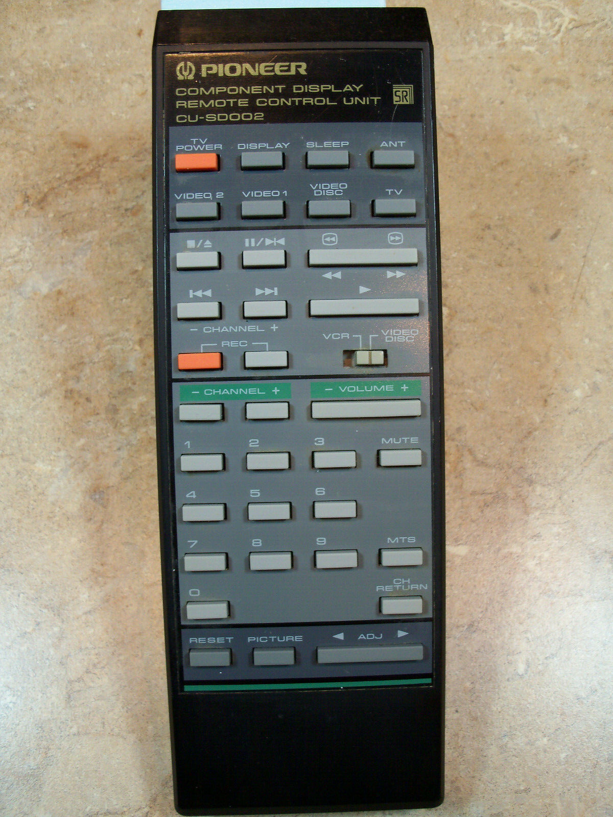 Pioneer CU-SP002 リモコン Pioneer CU-SD002 Remote Control - See Below for Compatible