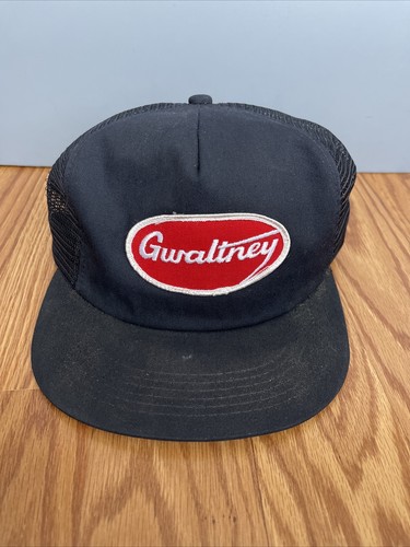Vintage Gwaltney Patch Racing Trucker Hat Logo Big 8 Legends