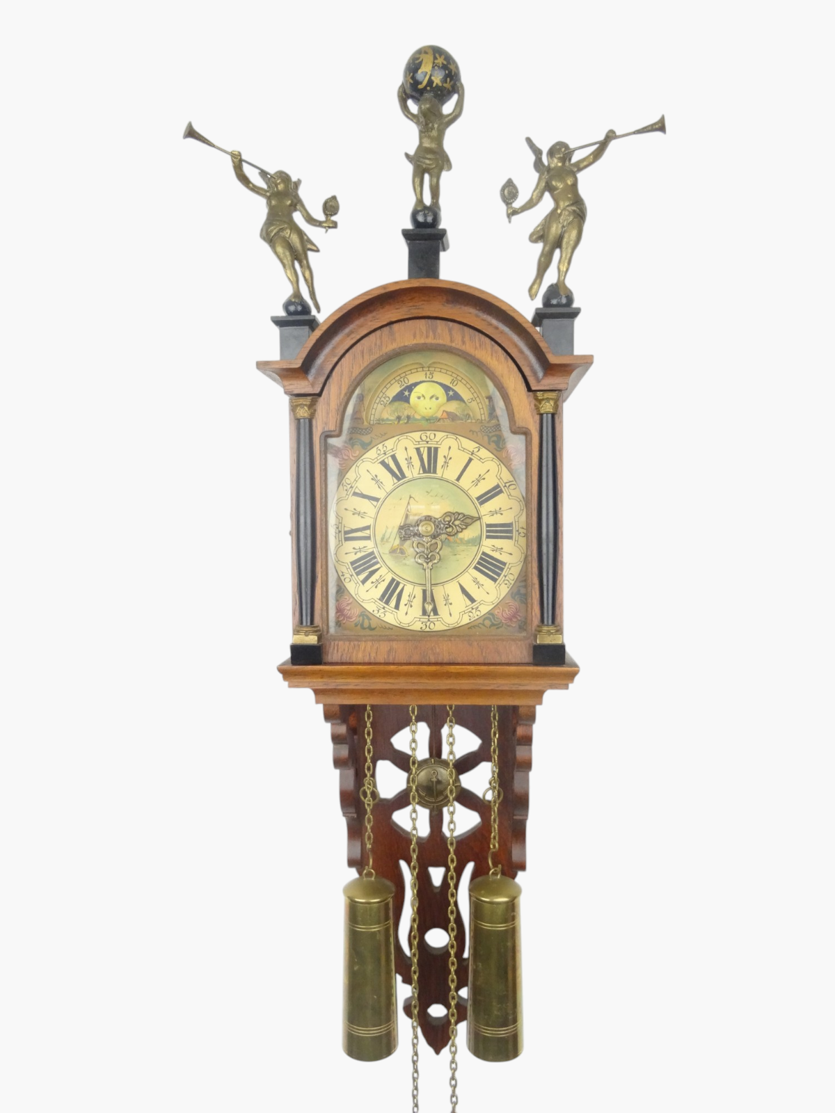 Vintage Antique Dutch 8 day Friesian Wall Clock (Zaanse Warmink