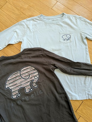 Ivory Ella XS Long Sleeve Top Blue Gray Women I love mystic