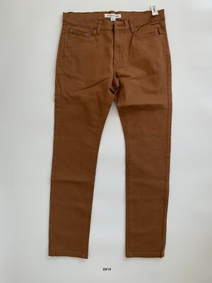 Amazon Essentials Mens 32W x 31L Skinny Jeans Dark Khaki NWT