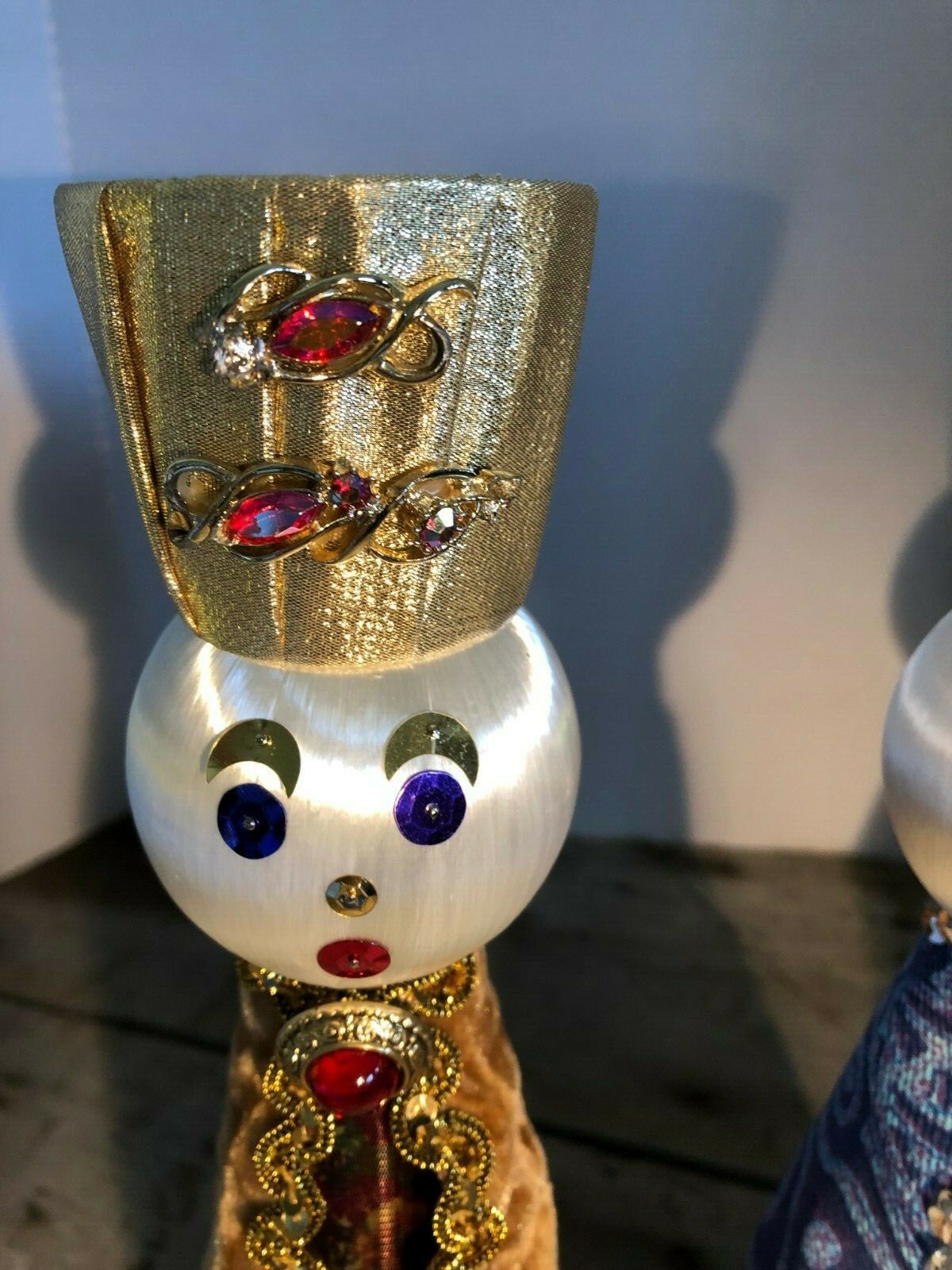 3 Kings Wise Men Nativity Christmas Decorations Vintage Retro Brocade Custom