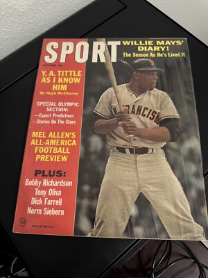 Willie Mays Sport Magazine Oct. 1964 - San Francisco Giants Newsstand - Say Hey!