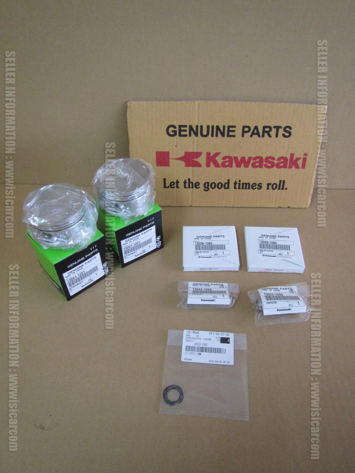 c  KAWASAKI VULCAN 500 1990-1995 PISTON (STD) KIT ONE BIKE SET