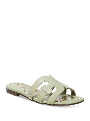 

SAM EDELMAN Женские кожаные шлепанцы без шнуровки с круглым носком Green Bay, 11 м, Зеленый, F6992CL