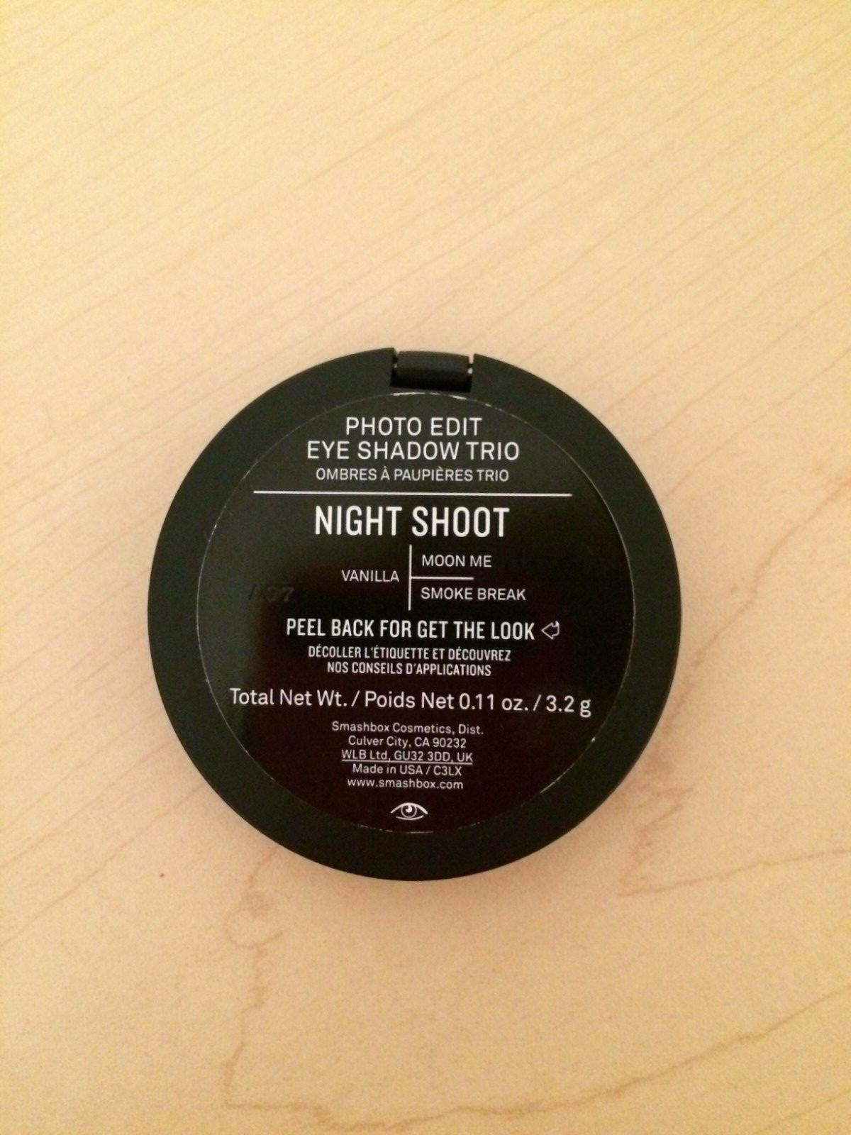 SMASHBOX PHOTO EDIT EYE SHADOW TRIO NIGHT SHOOT VANILLA MOON ME SMOKE BREAK NEW