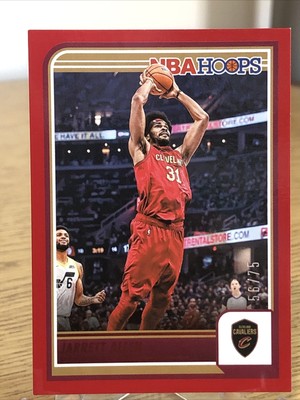 2023-24 Panini NBA Hoops Jarrett Allen Cleveland Cavaliers Red  #/75 - K89