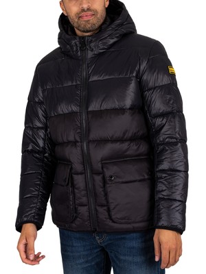 

Мужская куртка-пуховик Barbour International Balfour, черная, Черный, MQU1478BK11