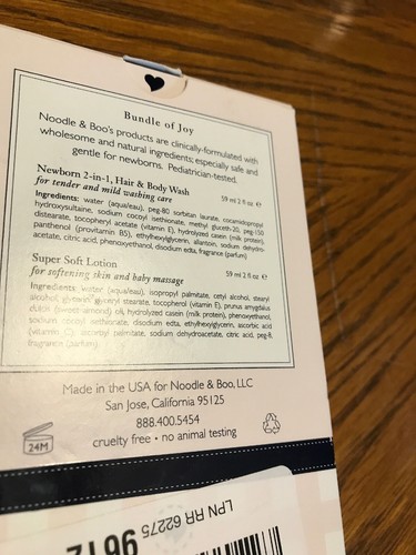 Noodle & Boo Bundle of Joy Newborn Bath Care - 2 oz. SET st#c12