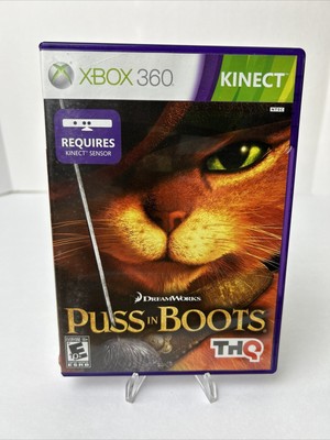 Puss In Boots for Microsoft XBox 360 (Kinect), Complete In Box CIB, Tested