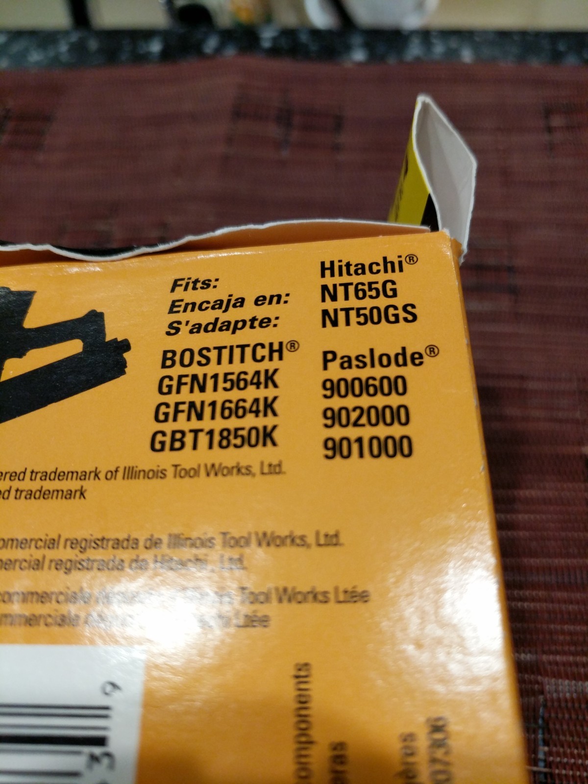 Bostitch/Paslode/Hitachi 9B12062R 4 Pack Finish Fuel Cells New