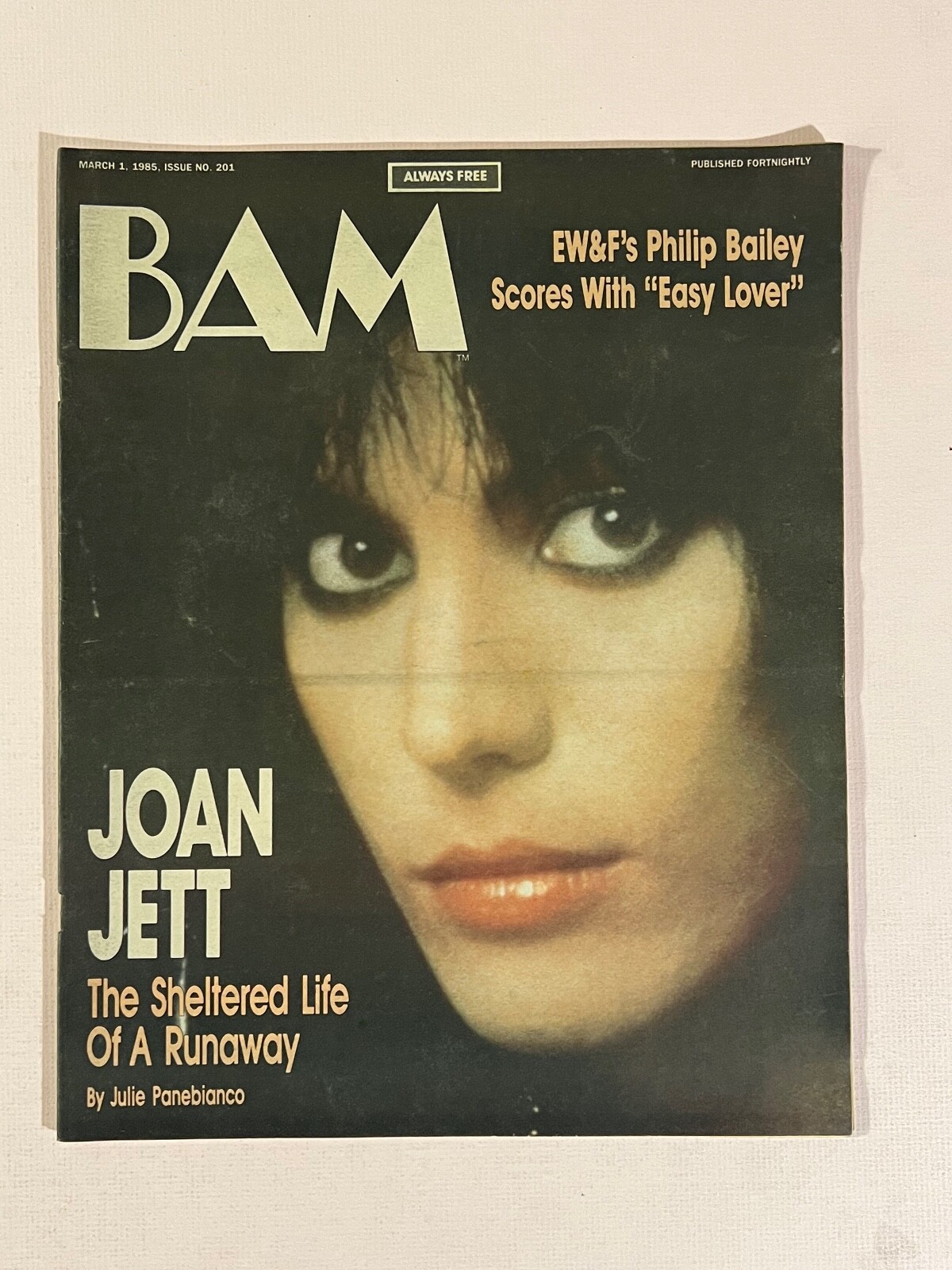 Joan Jett 1984 BAM Magazine #201 David Lee Roth, Tommy Shaw, Los Lobos, Prince Joan Jett 1984 BAM Magazine #201 David Lee Roth, Tommy Shaw, Los Lobos, Prince