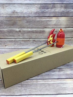 RETIRED DEPT 56 TIME TO CELEBRATE BBQ GRILL SEASONING STICKS BURNT BY THE BEST
