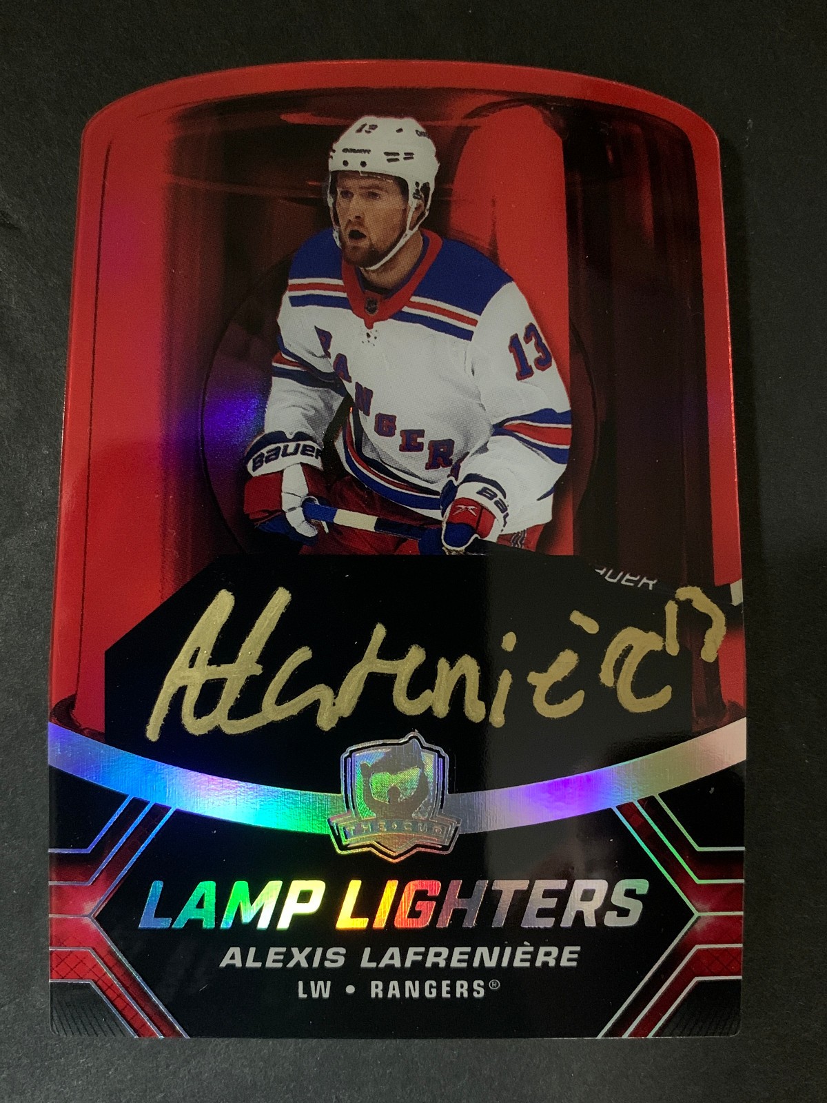 2020 Upper Deck The Cup Lamp Lighters #LL-AL Alexis Lafreniere Auto Autograph