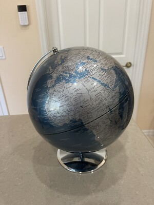 Unique Gorgeous Vicksburg world globe with Chrome Tripod