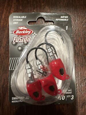 Worm Hook Berkley Fusion19 Superline EWG Hooks 7/0 - Smoke Satin Finish For Heavy Cover Fishing Small Swimbait Hooks