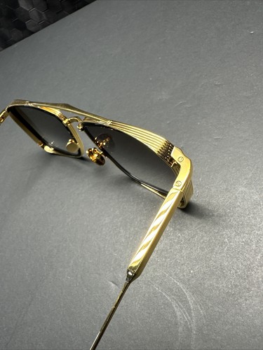 Pre-owned John Dalia Brad C100 55-18-145 Sunglasses In Gold And Black