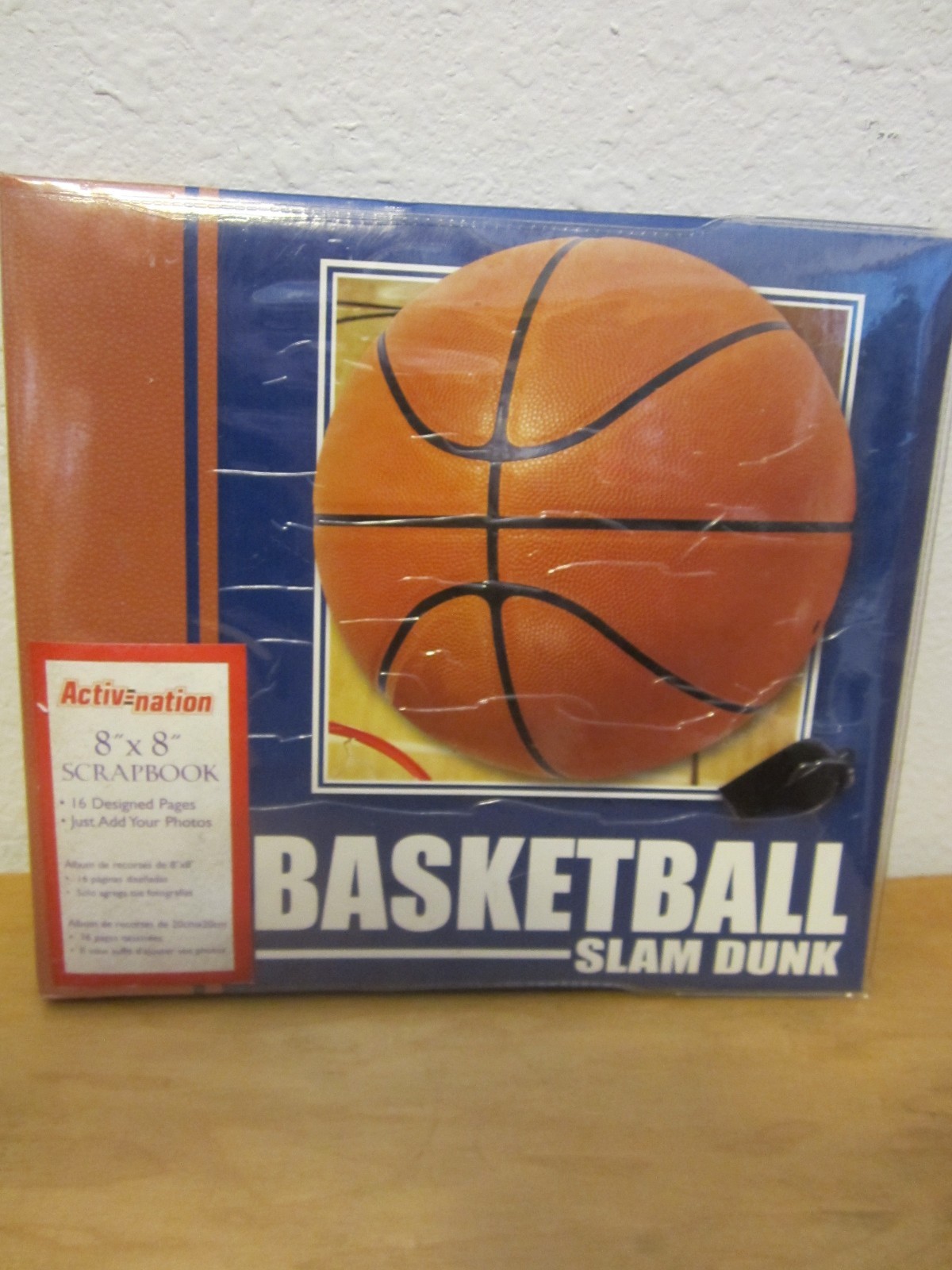 MARKINGS BY C.R. GIBSON 8X8 BASKETBALL SLAM DUNK SCRAPBOOK ALBUM