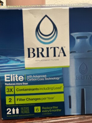 Brita Longlast Replacement Filters for Pitchers Dispensers - 2 Count