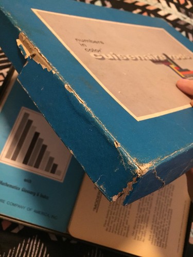 Vintage Stained Wooden Cuisenaire Rods Box Set With Booklet and Activity Cards