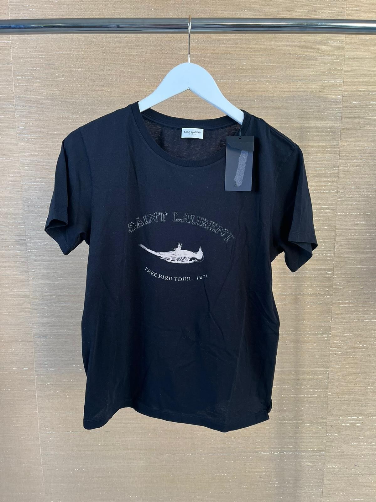 00sイヴサンローラン Flocking Birds YSLカサンドラ Tシャツ 00sイヴサンローラン Flocking Birds YSLカサンドラ Tシャツ