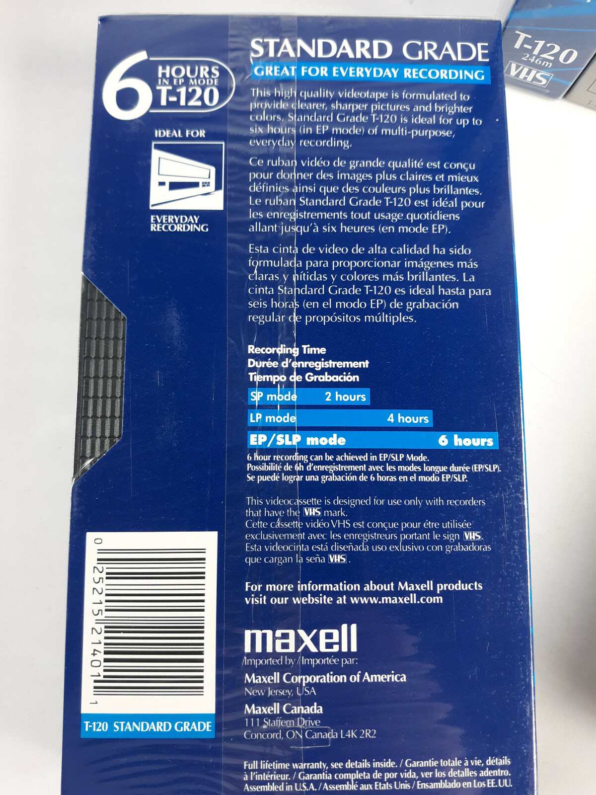 Lot of 11 VHS Blank Tapes Maxwell Sony TDK Sealed New + Cleaner Tape