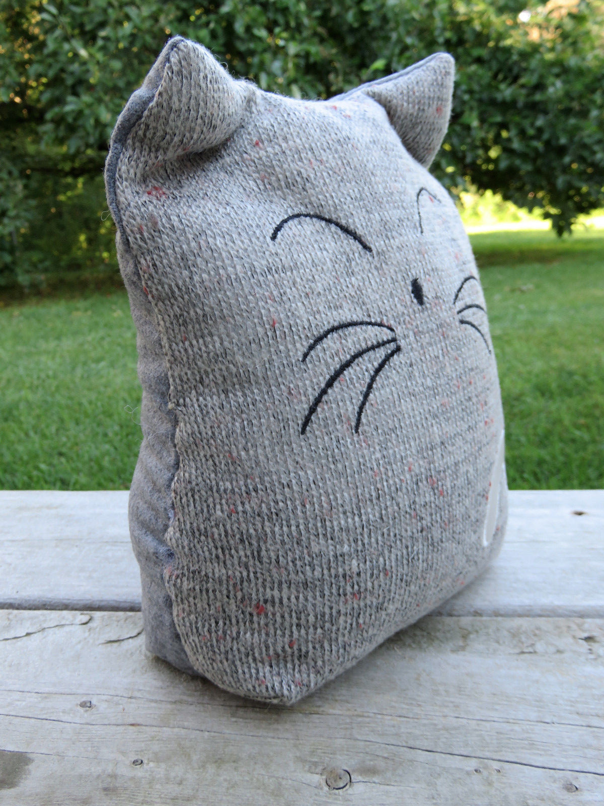 Cat Doorstop Fabric Home Accent Decor Novelty New 10 x 7 in. door stop