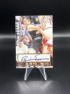 1997 Score Basketball Brian Evans 1st Round Pick Rookie Autograph