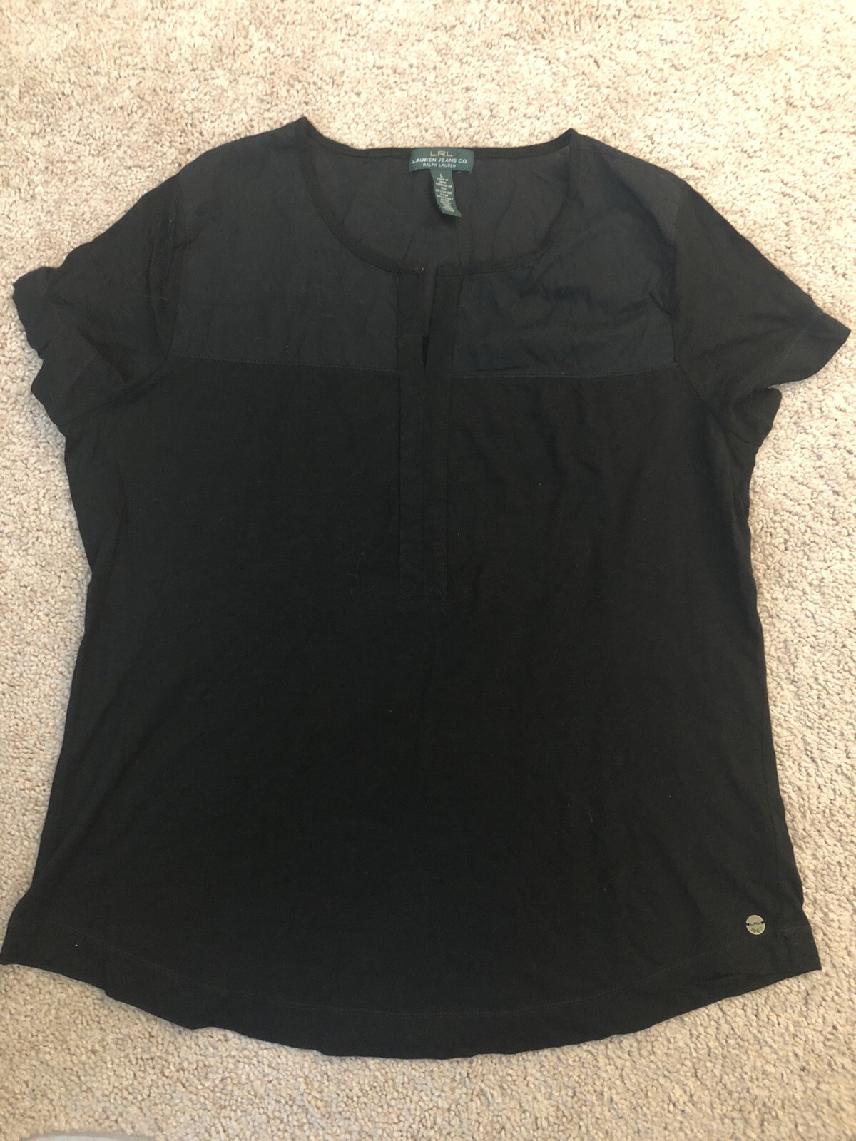 NWOT Women's LRL Lauren Jeans Co. Black 