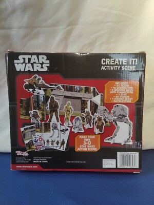 Disney s Star Wars Create It 3-D Activity Action Scene Set 2015 Brand New