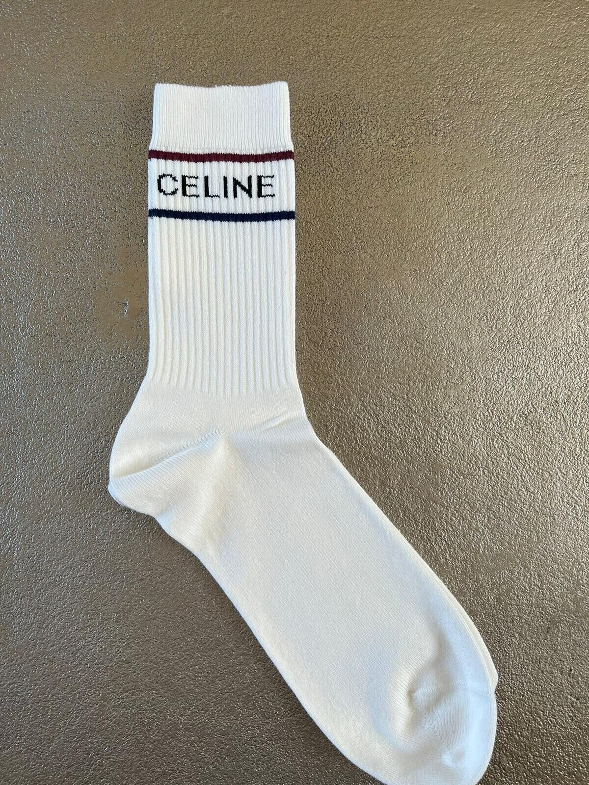 CELINE ホワイトソックス CELINE SOCKS COTTON - OFF WHITE | CELINE