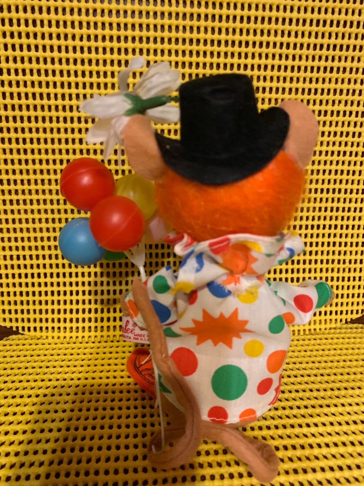 Annalee Vintage CIRCUS CLOWN with BALLOONS 7” 1997 excellent