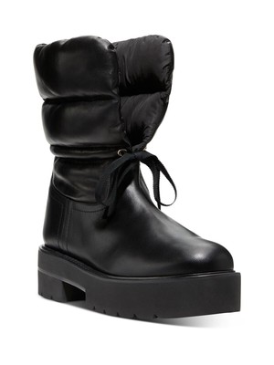 

STUART WEITZMAN Женские кожаные ботильоны Tyler Black Tie 1-1/2 дюйма на платформе 7,5 B, Черный, S6071