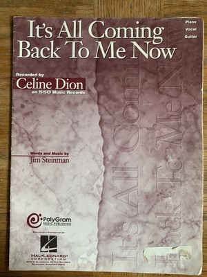 It s all coming back to me now by Céline Dion Sheet music
