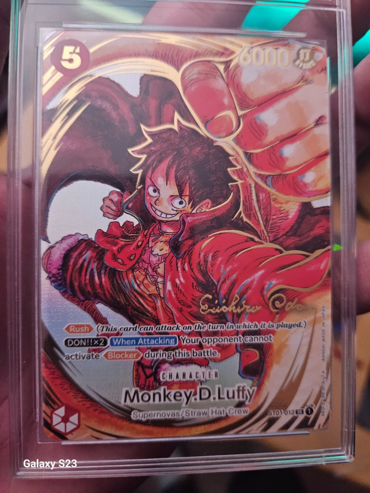 Monkey.D.Luffy (012) (Alternate Art) (Gold-Stamped Signature