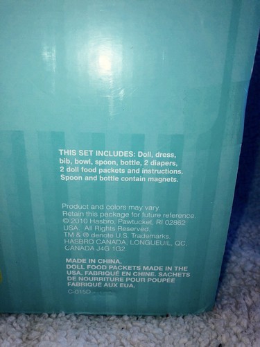 Baby Alive My Baby Alive African Doll 2010 New In Box Hasbro