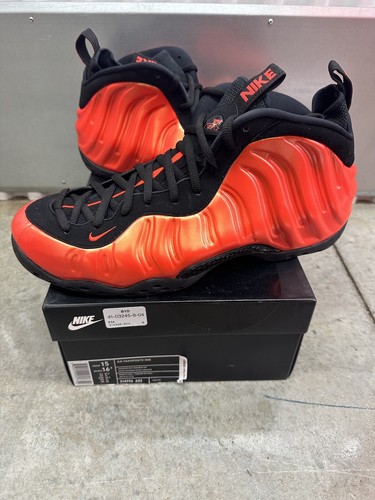 habanero red foamposite on feet