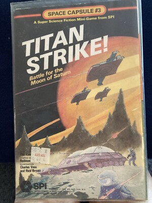 SPI Games 1979 Titan Strike Moon of Saturn Space Capsule #3 Unopened