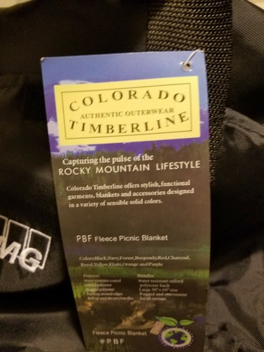 Colorado Timberline Fleece Picnic Blanket 50
