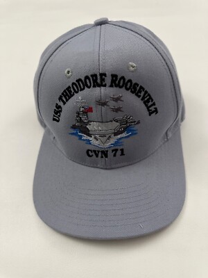 The Corps USS Theodore Roosevelt CVN 71 SNTT Light Gray Baseball Cap One Size