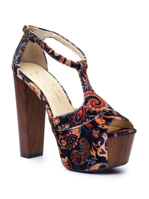 

JESSICA SIMPSON Женские черные 2-дюймовые босоножки на платформе Dany Almond Toe Block Heel, Черный, JS-DANY