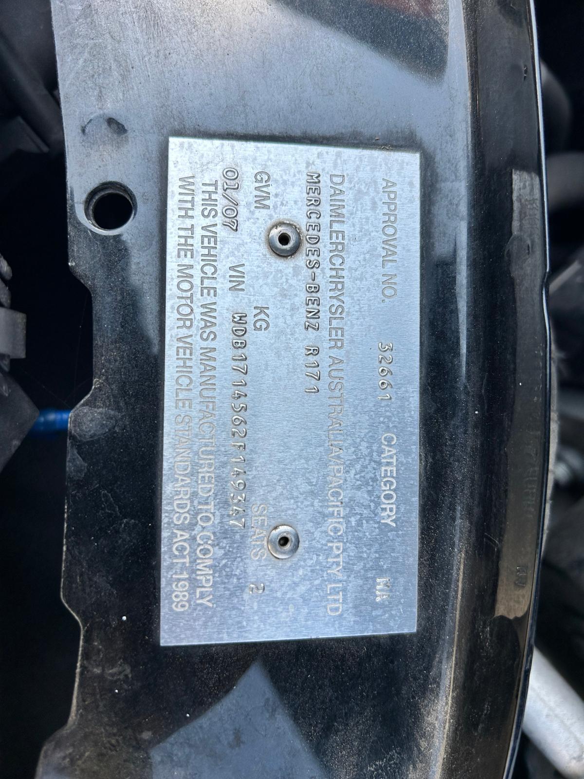 2006 Slk MERCEDES BONNET LOCK/SUPPORT R171 09/04-06/11 PN A2308800060 image 5