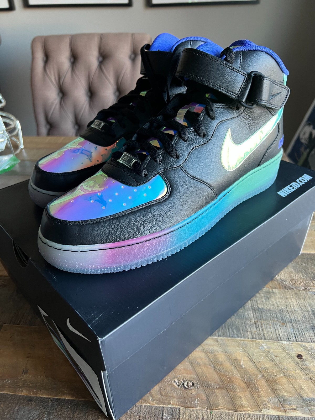 men's color changing air force ones